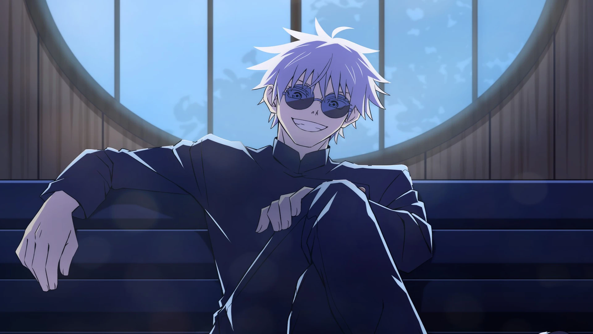 Gojo Satoru looking cool and confident.