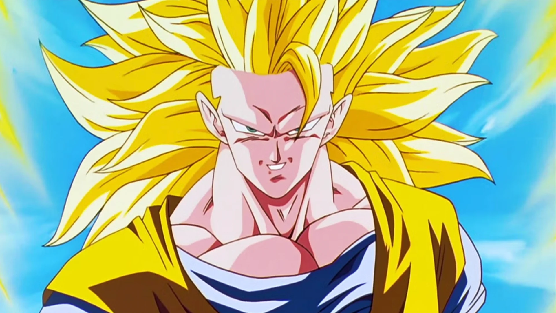 Goku from Dragon Ball Z powering up, representing the hot-headed protagonist archetype.